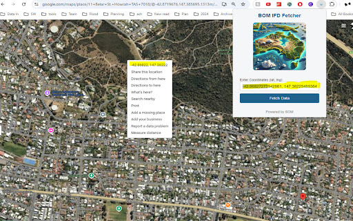 Rainfall Data Fetcher  from Chrome web store to be run with OffiDocs Chromium online