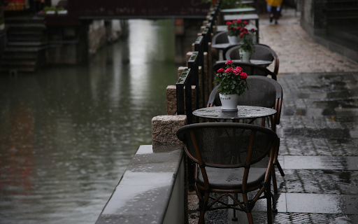 Rain falls by the lake  from Chrome web store to be run with OffiDocs Chromium online
