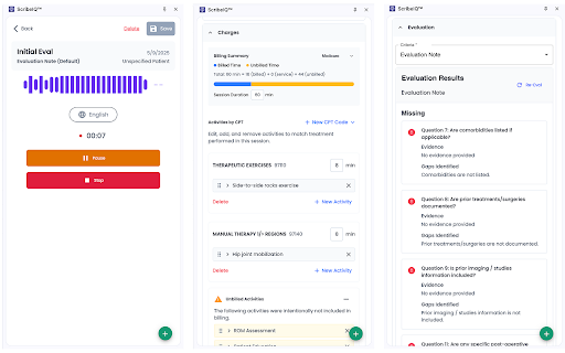 Raintree ScribeIQ™ AI Scribe for Rehab Therapy  from Chrome web store to be run with OffiDocs Chromium online