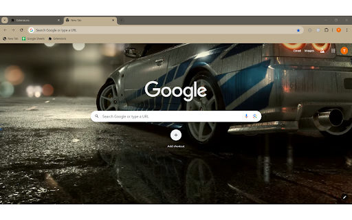 Rainy Car Theme  from Chrome web store to be run with OffiDocs Chromium online