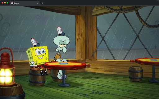 Rainy Day at the Krusty Krab – SpongeBob Live Wallpaper  from Chrome web store to be run with OffiDocs Chromium online