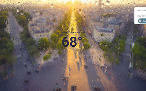 Rainy Day New Tab  from Chrome web store to be run with OffiDocs Chromium online