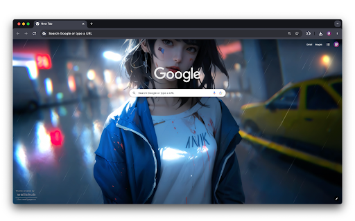Rainy night encounter (Live Wallpaper)  from Chrome web store to be run with OffiDocs Chromium online
