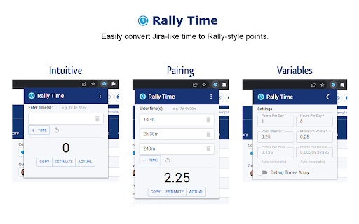 Rally Time  from Chrome web store to be run with OffiDocs Chromium online