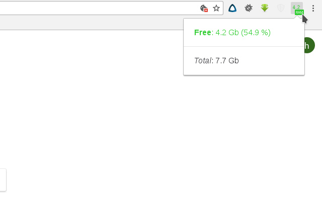 RAM light  from Chrome web store to be run with OffiDocs Chromium online