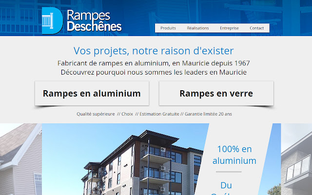 Rampes Deschênes  from Chrome web store to be run with OffiDocs Chromium online