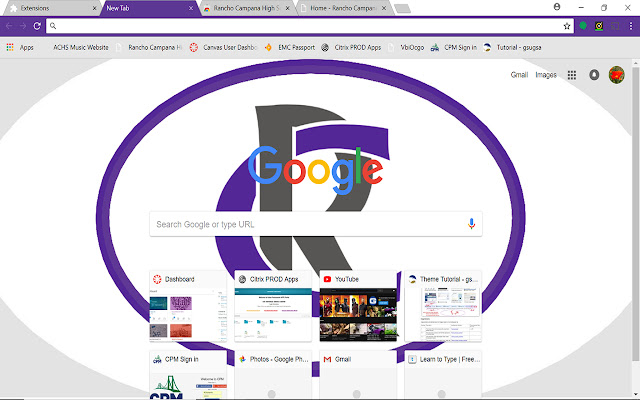 Rancho Campana High School Chrome Theme  from Chrome web store to be run with OffiDocs Chromium online