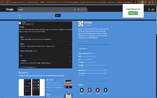 Random Background Color Changer  from Chrome web store to be run with OffiDocs Chromium online