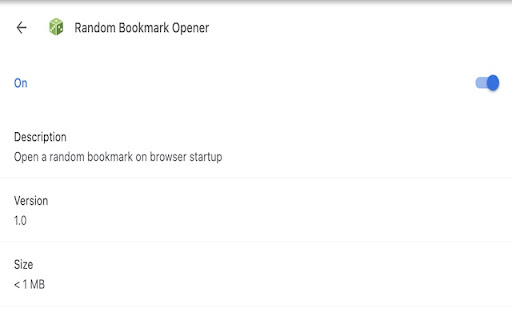 Random Bookmark Opener  from Chrome web store to be run with OffiDocs Chromium online