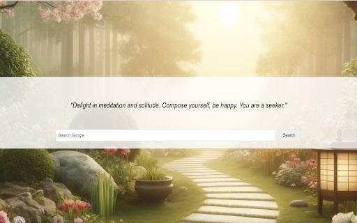 Random Buddhist Quotes New Tab  from Chrome web store to be run with OffiDocs Chromium online