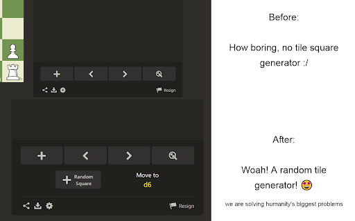 Random Chess Tile Now  from Chrome web store to be run with OffiDocs Chromium online