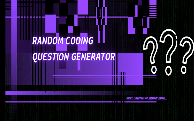 Random Coding Question Generator  from Chrome web store to be run with OffiDocs Chromium online