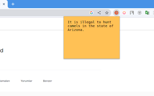 Random Fact  from Chrome web store to be run with OffiDocs Chromium online