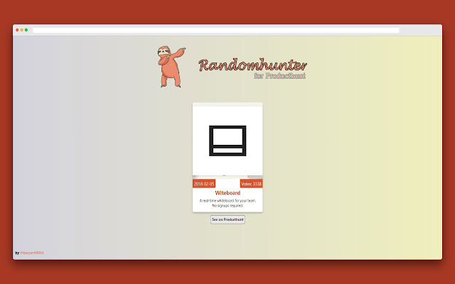 Randomhunter  from Chrome web store to be run with OffiDocs Chromium online