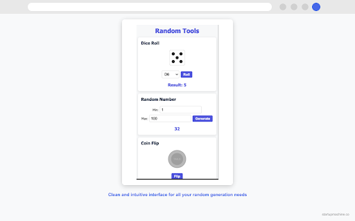Random Tools from Chrome web store to be run with OffiDocs Chromium online Random Tools from Chrome web store to be run with OffiDocs Chromium online