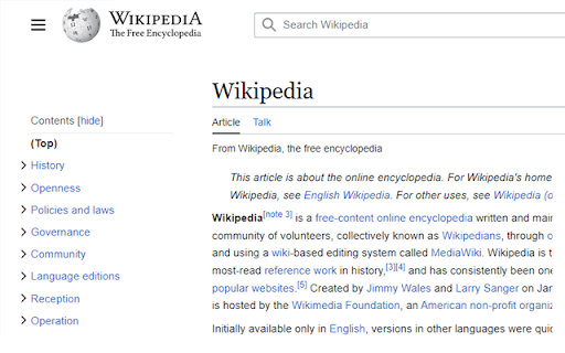 Random Wikipedia Page  from Chrome web store to be run with OffiDocs Chromium online