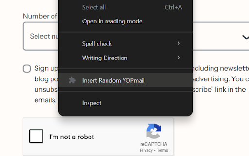 Random YOPMail  from Chrome web store to be run with OffiDocs Chromium online