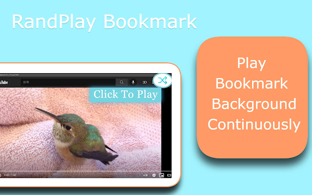 RandPlay Bookmark  from Chrome web store to be run with OffiDocs Chromium online