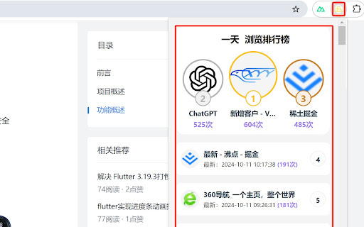 Ranking Tabs  from Chrome web store to be run with OffiDocs Chromium online