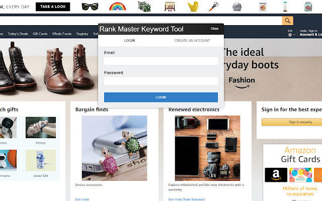 Rank Master Keyword Tool  from Chrome web store to be run with OffiDocs Chromium online