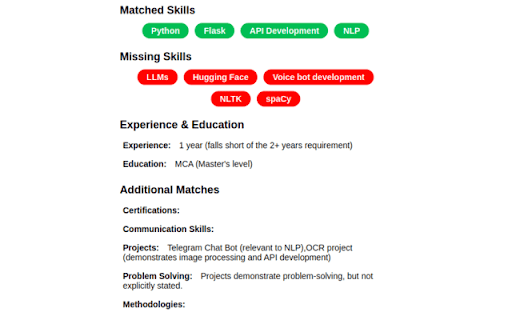 Rank Resume  from Chrome web store to be run with OffiDocs Chromium online