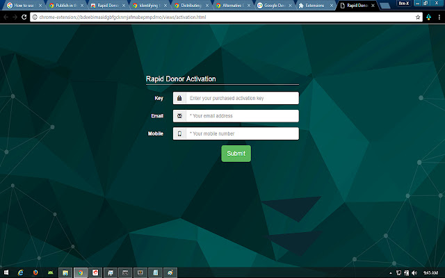 Rapid Donor  from Chrome web store to be run with OffiDocs Chromium online