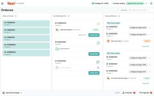 Rappi Aliados Web  from Chrome web store to be run with OffiDocs Chromium online