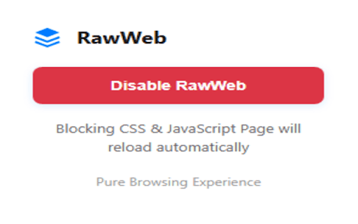 RawWeb  from Chrome web store to be run with OffiDocs Chromium online