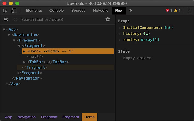 Rax Developer Tools  from Chrome web store to be run with OffiDocs Chromium online