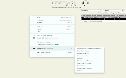 RBA Enabled Tool v3  from Chrome web store to be run with OffiDocs Chromium online