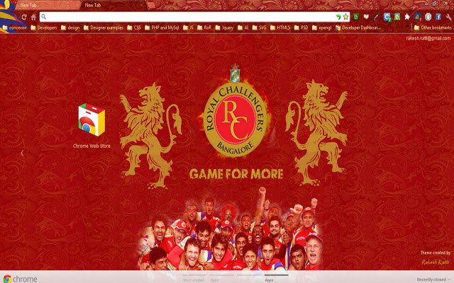 RCB theme  from Chrome web store to be run with OffiDocs Chromium online