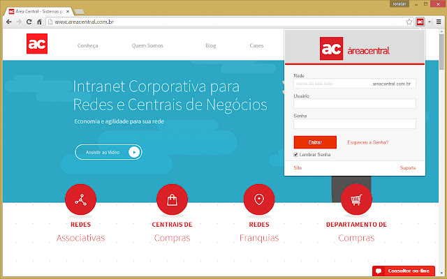 Área Central  from Chrome web store to be run with OffiDocs Chromium online