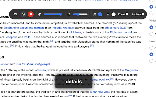 read aid  from Chrome web store to be run with OffiDocs Chromium online