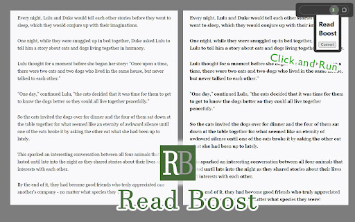 Read Boost  from Chrome web store to be run with OffiDocs Chromium online