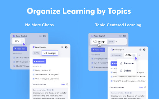ReadCopilot Chat with All Your Info Sources  from Chrome web store to be run with OffiDocs Chromium online