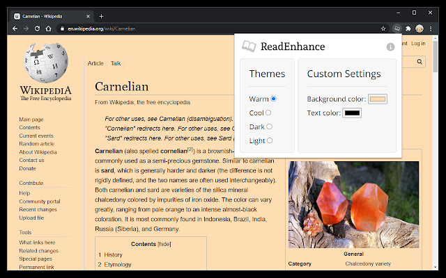 ReadEnhance  from Chrome web store to be run with OffiDocs Chromium online