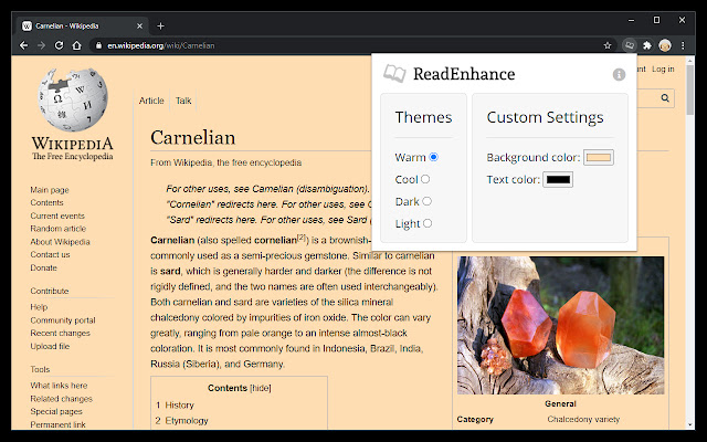 ReadEnhance aus dem Chrome Web Store zur Ausführung mit OffiDocs Chromium online