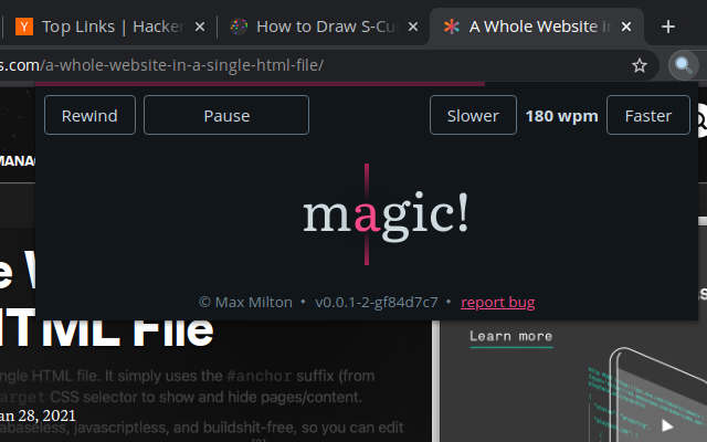 Reader  from Chrome web store to be run with OffiDocs Chromium online
