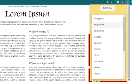 Reader Aid  from Chrome web store to be run with OffiDocs Chromium online