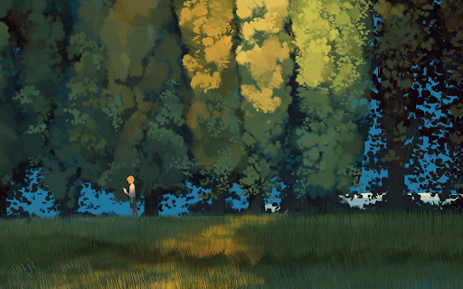 Reading Under the Trees  from Chrome web store to be run with OffiDocs Chromium online