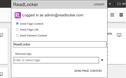ReadLocker  from Chrome web store to be run with OffiDocs Chromium online