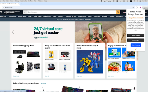 Read Mode Image Remover  from Chrome web store to be run with OffiDocs Chromium online
