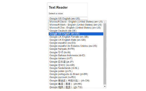 Read Selected  from Chrome web store to be run with OffiDocs Chromium online