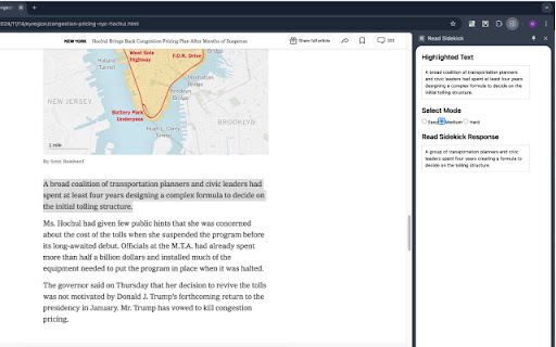 Read Sidekick  from Chrome web store to be run with OffiDocs Chromium online