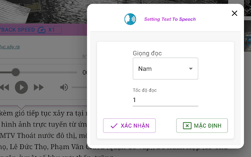 Read Speaker Pro  from Chrome web store to be run with OffiDocs Chromium online