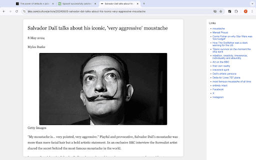 ReadWithLink  from Chrome web store to be run with OffiDocs Chromium online