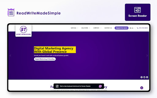 ReadWriteMadeSimple  from Chrome web store to be run with OffiDocs Chromium online