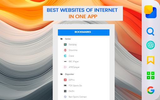 ReadyBookmarks  from Chrome web store to be run with OffiDocs Chromium online
