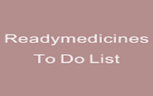 Readymedicines To Do List  from Chrome web store to be run with OffiDocs Chromium online