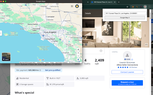 Real Estate Open in Google Maps  from Chrome web store to be run with OffiDocs Chromium online